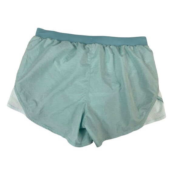 Under Armour Women's Aqua Blue Running Shorts - Picture 2 of 6